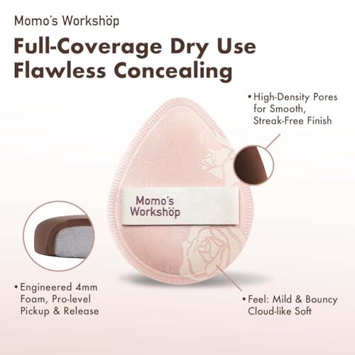 Momo's Workshop Rubycell Makeup Sponge Set (G) - 2pcs Egg Sponges with Case