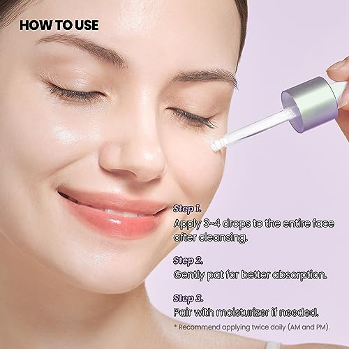 Glam Up Bakuchiol Serum with Hyaluronic Acid - Anti-Aging Facial Serum for Fine Lines & Pores (1.01 Fl Oz)