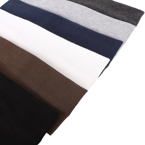 6-Pack Stretchy Cotton Hair Headbands for Yoga & Exercise
