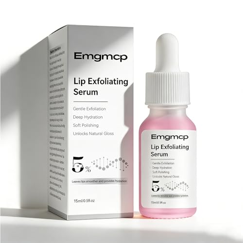 Emgmcp 5% PHA Exfoliating Lip Serum - Hydrating Overnight Lip Treatment