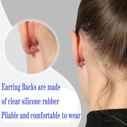 SLVIEKAE Disposable Ear Piercing Gun Kit with Multi-Sized Earring Studs