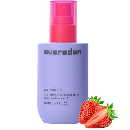 Evereden Kids Detangler Spray | No Silicones, Dermatologist-Tested, EWG Verified | 4-in-1 Leave-In Conditioner for Girls & Curly Hair, Wet or Dry | Vegan, No Sulfates, Paraben or Phthalate