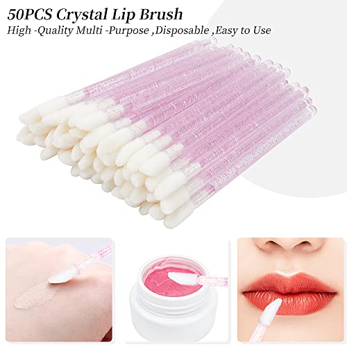 200 Pcs Disposable Eyelash Extension Supplies Kit - Spoolies & Brushes