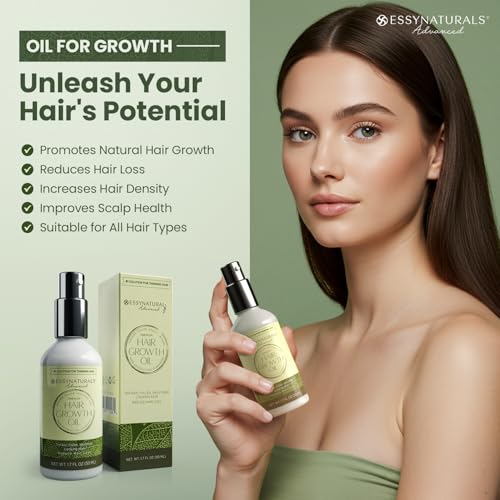 Essynaturals Hair Growth Oil with Biotin & Caffeine - 1.7 Fl Oz Serum