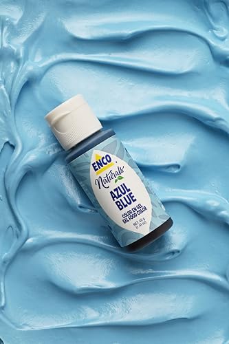 ENCO Natural Blue Food Coloring Gel - No Artificial Dyes, Vegan