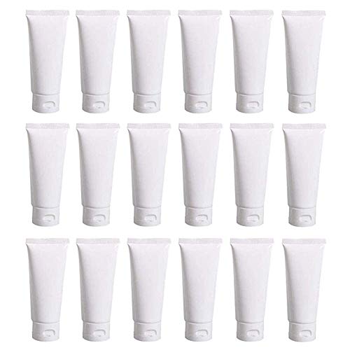 20PCS 80ml Travel Squeeze Bottles with Flip Caps - Plastic Cosmetic Containers
