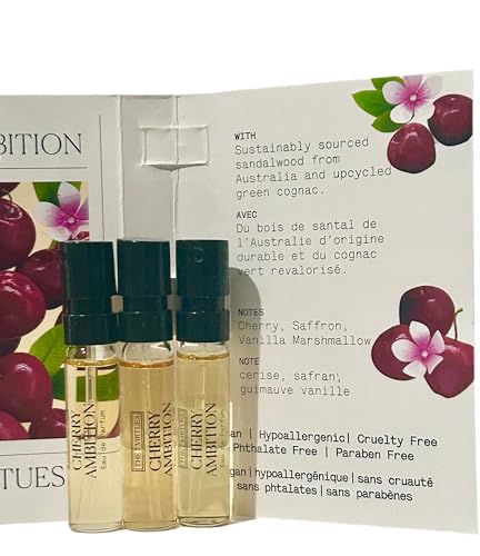 The 7 Virtues Cherry Ambition Perfume Sample Set for Women - 3 x 1.7 ml