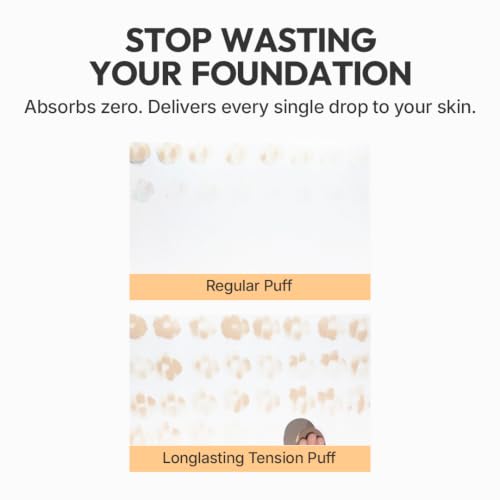 THE TOOL LAB Long-lasting Round Makeup Puff Sponge - 2.1 inch