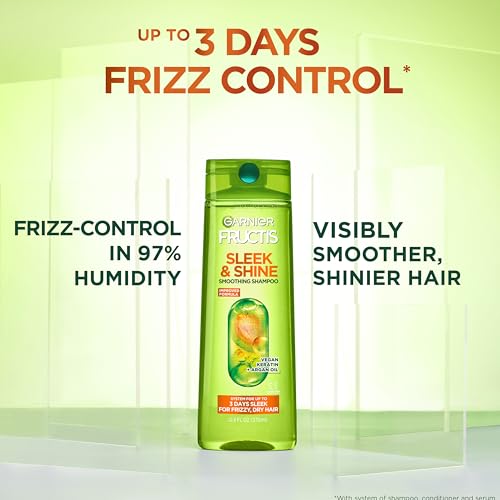 Garnier Fructis Sleek & Shine Shampoo and Conditioner Set, 21.5 oz