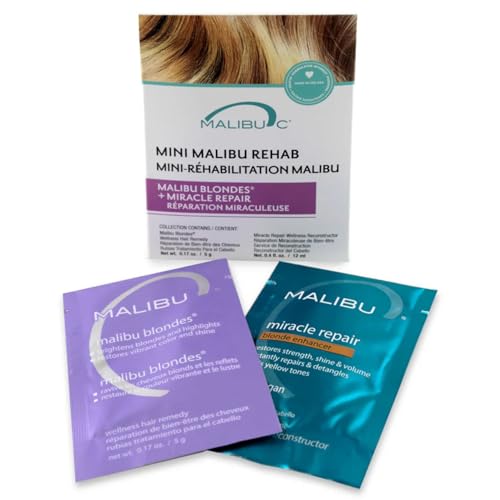 Malibu C Mini Rehab Blondes Hair Remedy - 2 Pack Vitamin Complex Treatment