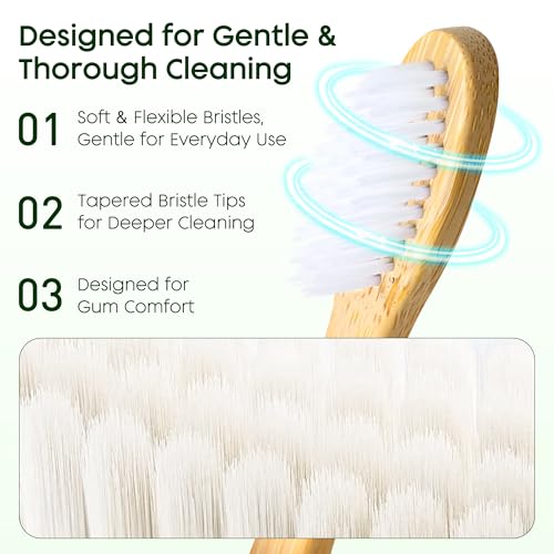 30-Pack Disposable Bamboo Toothbrush and Toothpaste Kit for Guests