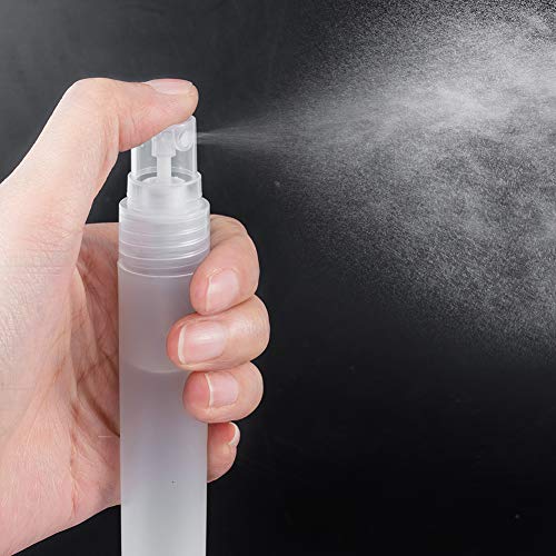 BENECREAT 12PCS 20ml Mini Plastic Spritzer Bottle Frosted Fine Mist