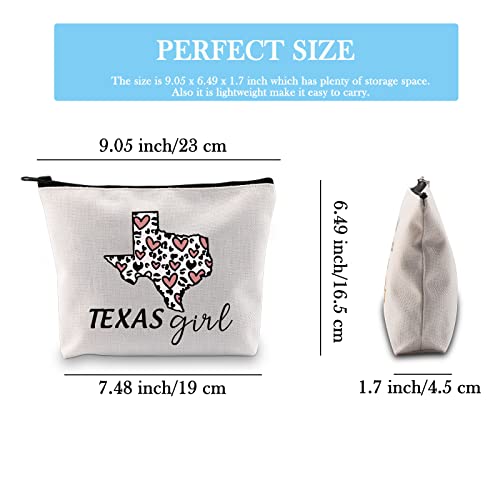 Texas Lone Star State Makeup Zipper Pouch - Proud Texan Gift Bag