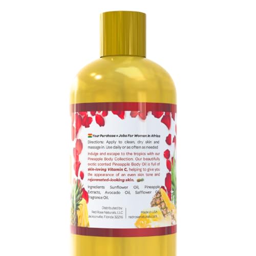 Pineapple Body Oil - 100% Natural, Hydrating & Moisturizing - 4 oz