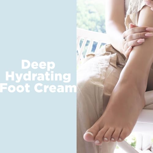 Hydrating Foot Cream for Dry Cracked Heels - 3.4 Fl Oz | Shea & Seaweed