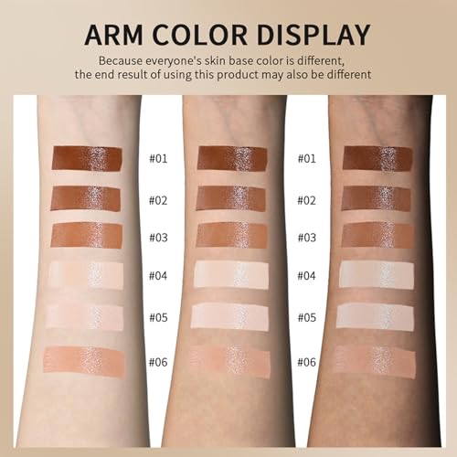 Loobexery 3 Pack Skin Tint Foundation Sticks - Moisturizing Serum & Flawless Finish