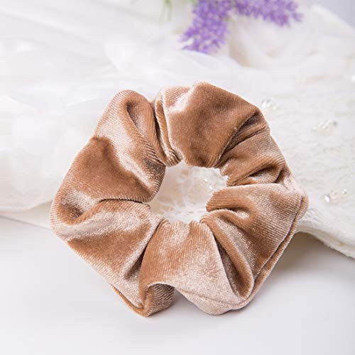 Multi-Color Velvet Hair Scrunchies Pack for Women & Girls - Soft & Gentle Hair Ties