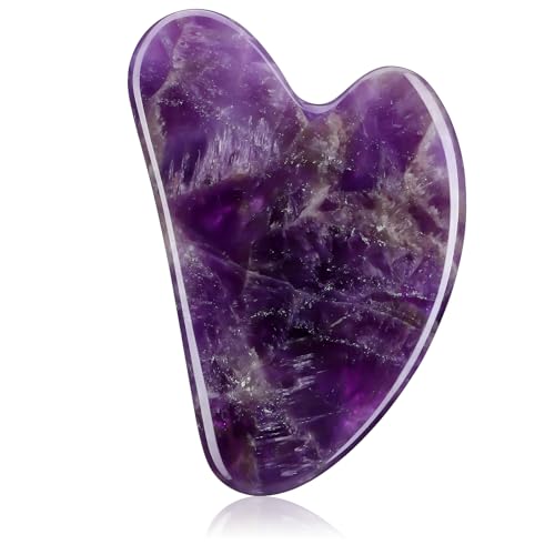 Rosenice Natural Jade Gua Sha Massage Tool for Facial Skincare & Lymphatic