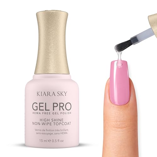 KIARA SKY HEMA-Free No-Wipe Gel Top Coat - High Gloss & Chip Resistant