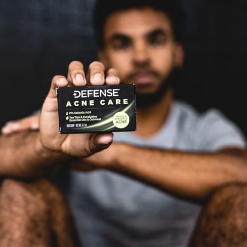 Defense Acne Care Bar Soap 2 Pack - 4.2 oz Salicylic Acid Face & Body Wash