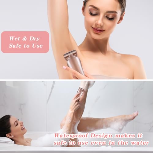 Women’s Electric Bikini Shaver & Facial Hair Removal Trimmer IPX7 Waterproof