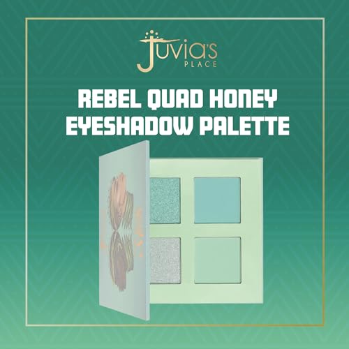 Juvia's Place Rebel Quad Mint Eyeshadow Palette, 4 Highly Pigmented Shades