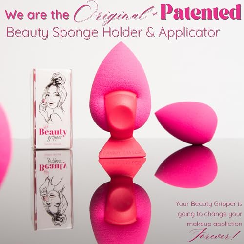 Tammy Taylor Makeup Sponge Holder with Soft Pink Blender