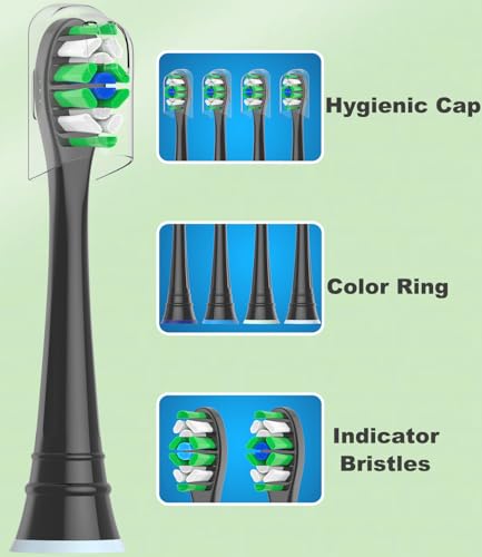 Wardimark Replacement Toothbrush Heads for AquaSonic - 12 Count