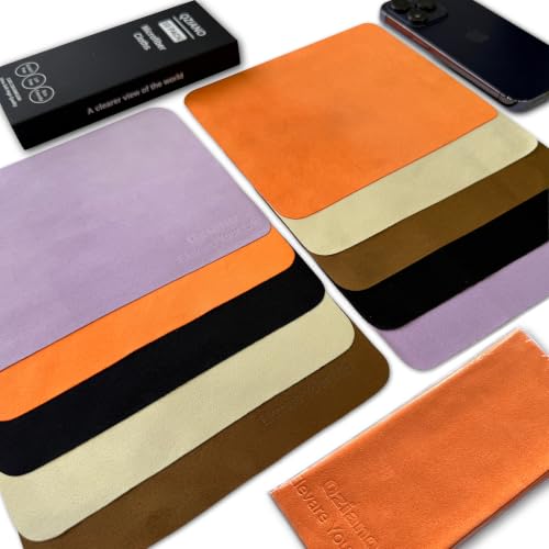 10 Pack Microfiber Cleaning Cloths - Scratch-Free & Lint-Free for Eyeglasses, Phones, and Screens