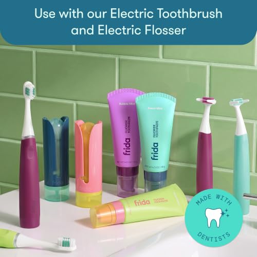 Frida Kids Fluoride Toothpaste Mint Teal 4 oz Cavity Protection & Enamel Support