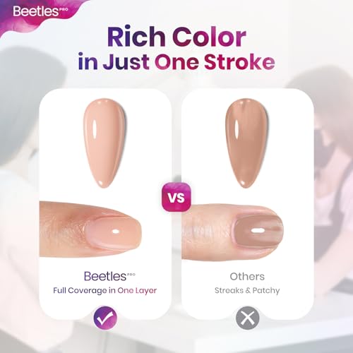 Beetles PRO Nude Gel Polish 20ml - Insecure but Pretty Creme Pink Variant