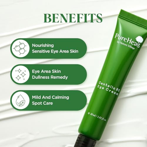 Pureheal's Centella 80% Eye Cream - Lightweight Hydrating Gel, 30ml
