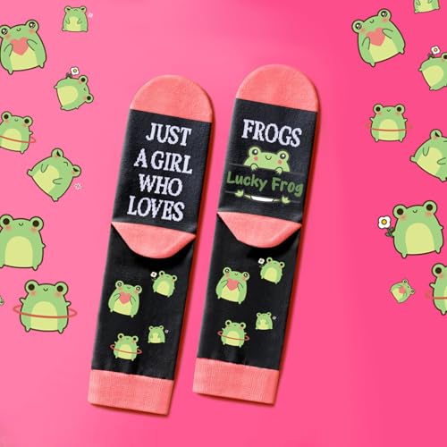 Frog Lovers Gift Set with Cosmetic Bag, Bracelets, Socks & Earrings - Frog-Set A
