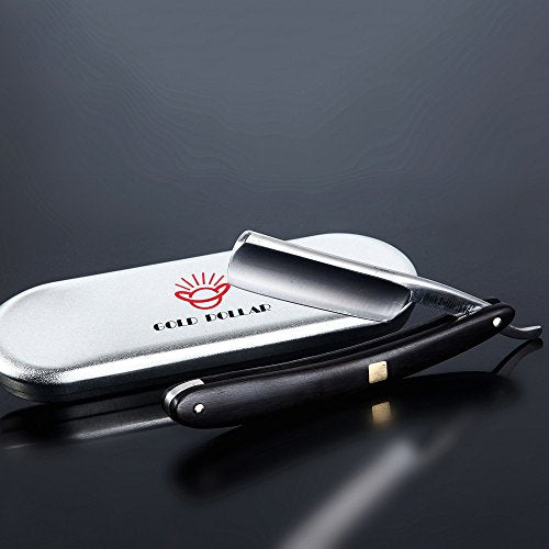 Gold Dollar Straight Razor with Wooden Scale – Vintage Barber-Grade, No Stabilizer