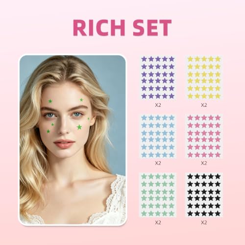 360 Multi-Color Hydrocolloid Pimple Patches for Acne Treatment
