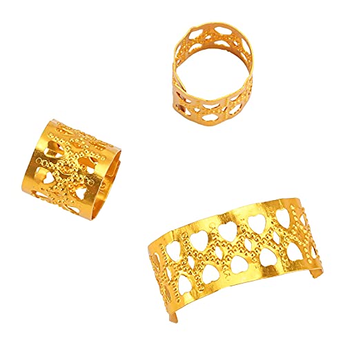 Tbestmax 200 Pcs Dreadlocks Beads Hair Braid Rings Clips