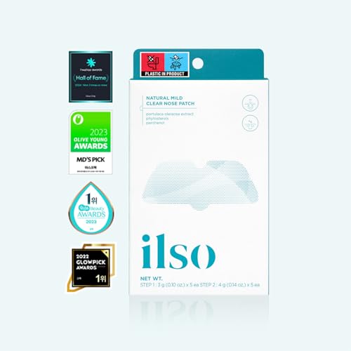 ilso Clear Nose Patch - 2-Step Blackhead & Sebaceous Filament Remover (5 Pcs)