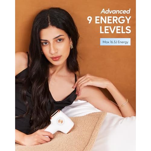 INNZA IPL Hair Removal with Ice Cooling Care Function for Women and Men,Long-Lasting Results, Painless Hair Removal, Hair Removal Device for Full Body