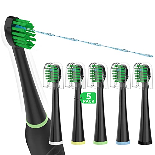 Fregum Replacement Toothbrush Heads for Waterpik Sonic Fusion - Pack of 5