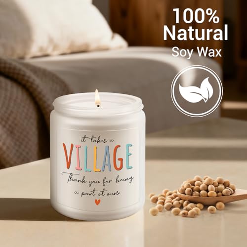 Lavender Candle - 7oz Soy Wax Appreciation Gift for Teachers & Nurses