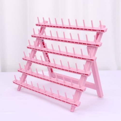 Light Pink Braid Rack for 60 Spools - Hair Extension Holder Stand