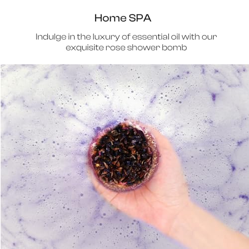 BoboSweeTree 6-Piece Floral Bath Bomb Gift Set with Essential Oils