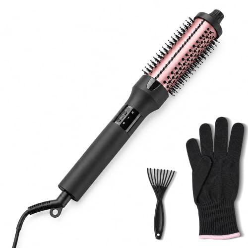 1.5-Inch Thermal Curling Brush for All Hair Types - Fast Heating, Anti-Scald