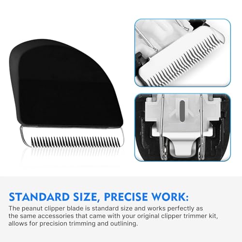 Wahl Peanut Clipper Replacement Blades & Guards - Black 6Pcs