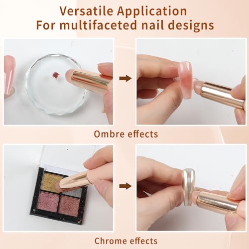 BQAN Silicone Nail Art Tools - 3 Pcs for Ombre & French Manicures