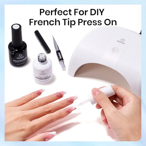 Beetles 7-in-1 Builder Gel & Glossy Top Coat Set with Nail Brush