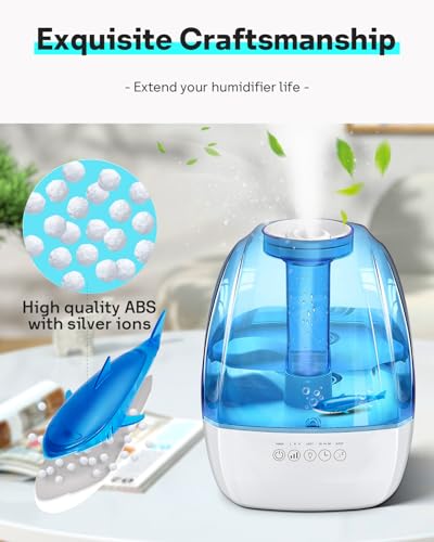 Humidifier Cleaning Sharks - 6 Pack for Fresh Water & Odor Removal