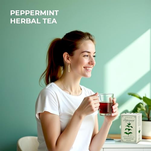 Of The Earth Pure Peppermint Herbal Tea - Caffeine-Free 30 Bags