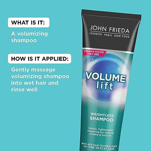 John Frieda Volume Lift Weightless Shampoo for Fine Hair, 8.45 Oz (Pack of 2)