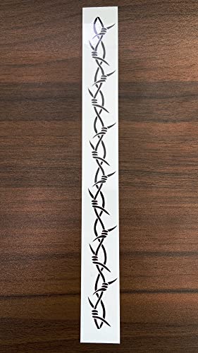 Large Barbed Wire Temporary Tattoo - 9 Sheets Body Art